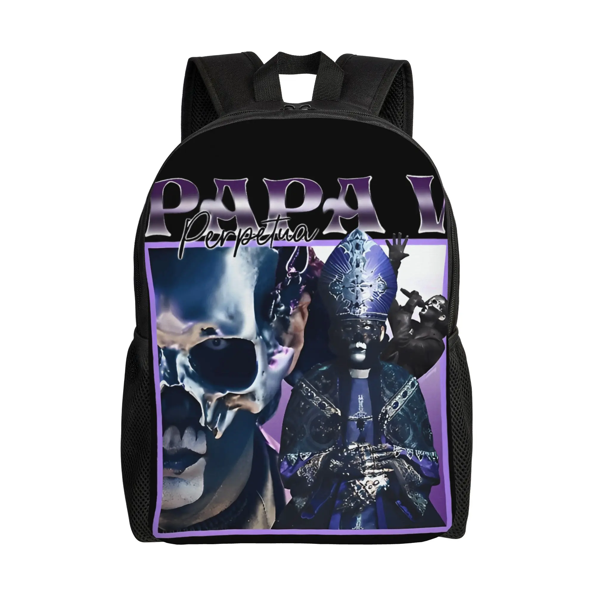

90s Perpetua Ghost Band Backpack Daily Backpacks Girl Custom Lightweight High School Bags Leisure Rucksack