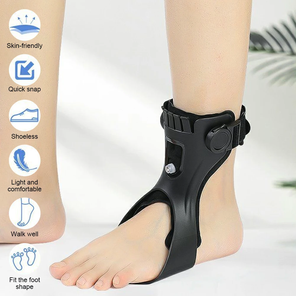 Fußstütze, Orthese, AFO, Knöchelriemen, bequem und sicher für Schlaganfallpatienten, Schuhe zum Gehen, ohne Airbag-Stil – Detail 7