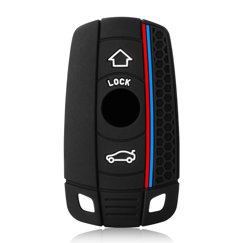 Silicone Car Key Case Cover For BMW E60 E61 E70 E81 E87 E90 E91 E92 X1 X5 X3 1 3 5 6 Series Z4 Key Protector Shell Accessories image 3