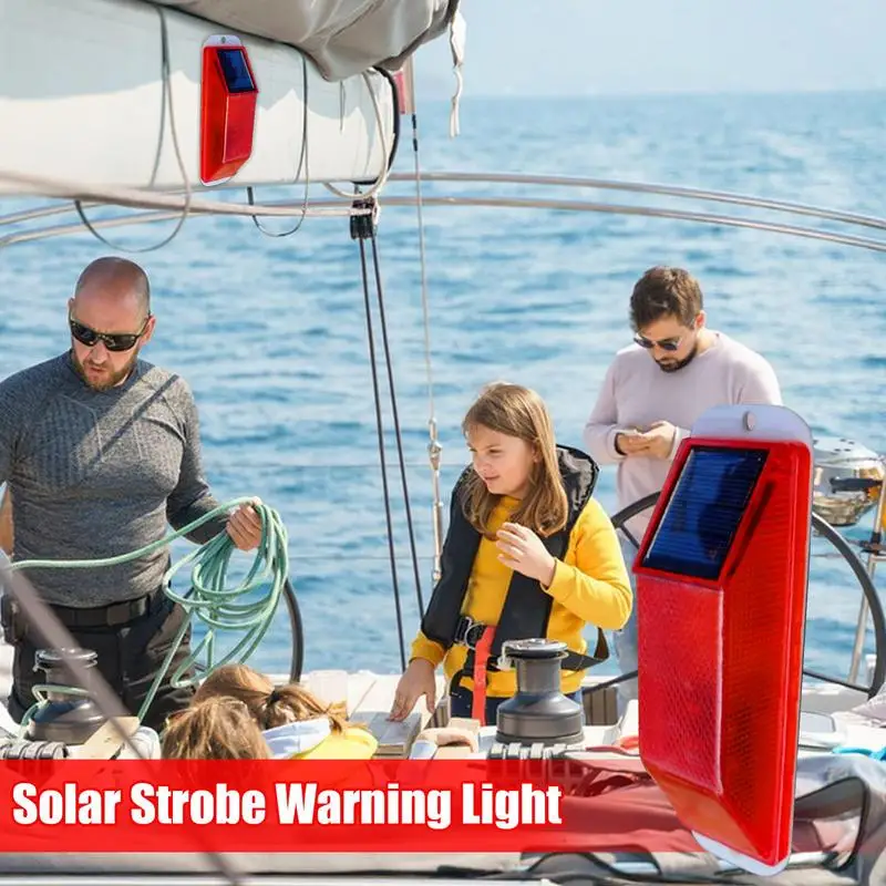 New Warning LED Lamp Solar Strobe Lamp Solar Warning Lamp Chip Control Bridge Night Driving Safety Light Traffic Caution Light