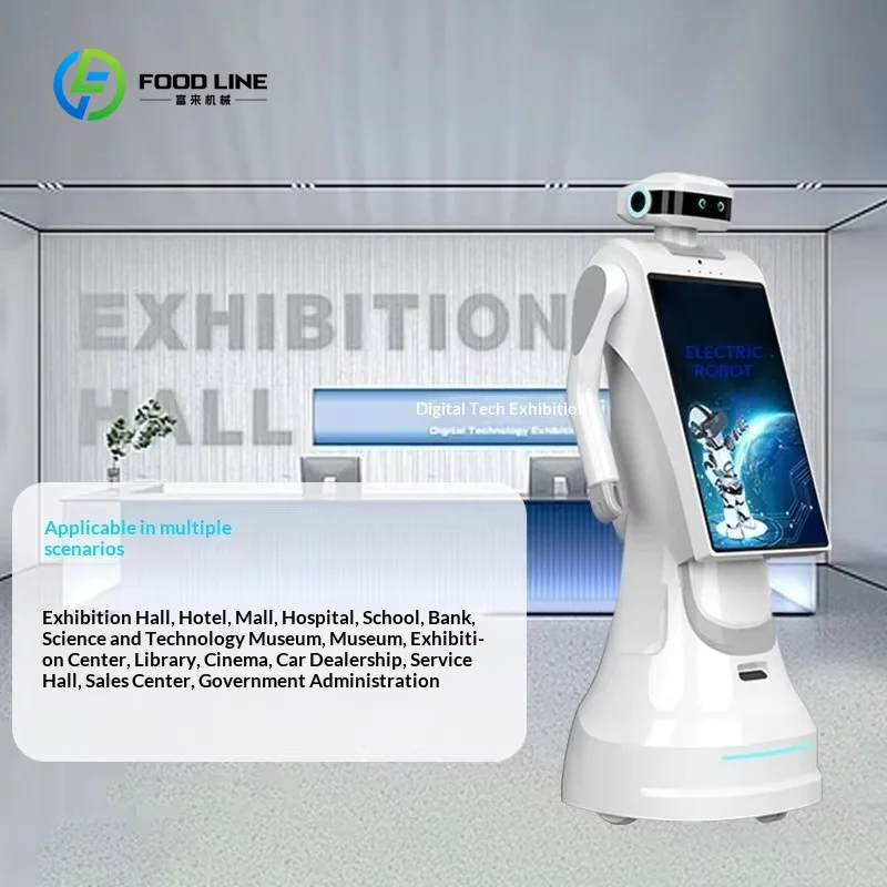 Customized Service Reception Robot for Commercial Exhibition Hall Hotel Lobby Intelligent Explanation Welcome