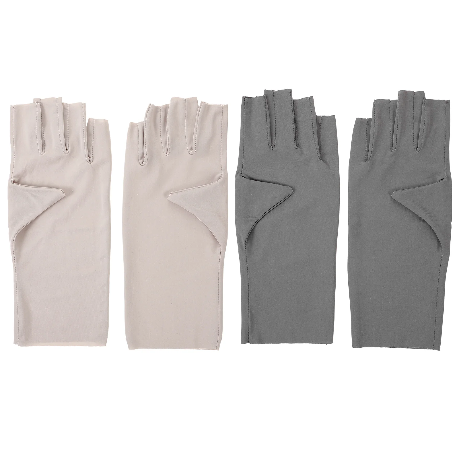 

2Pairs Uv Protection Nail Anti Gloves Breathable Supple Skin Friendly for Gel Nail Manicure Protection Manicure Gloves Anti