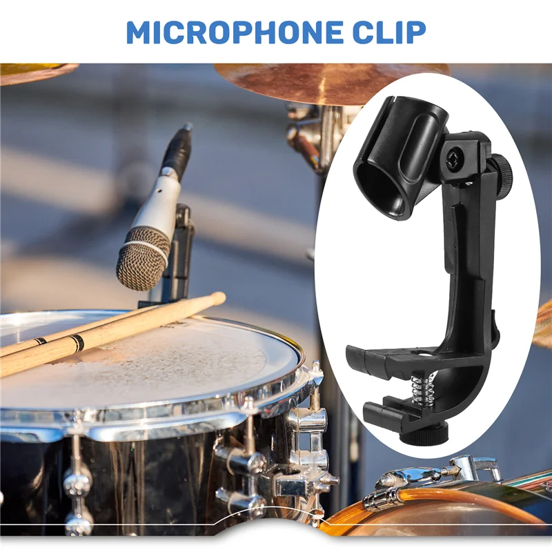 Sangat Direkomendasikan-6 Buah Klip Mikrofon Klip Drum Klip Mikrofon Tahan Benturan Dudukan Mikrofon Alat Musik Tahan Benturan Acc