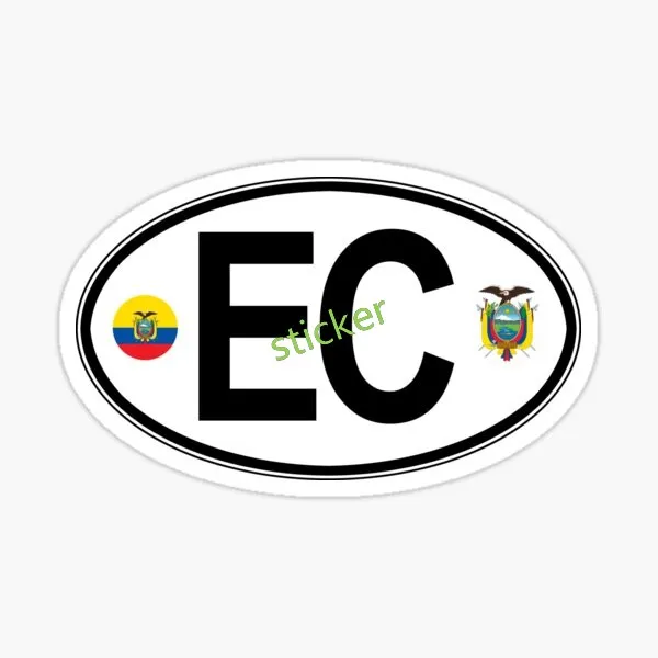 

Creativity Oval Country Code Decal Skateboard Luggage Motor Laptop Decal Graffiti Sticker