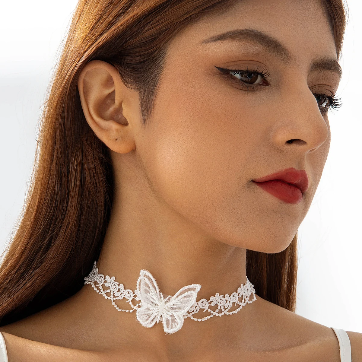Tocona Gothic Wide Flower Black Lace Chokers Necklaces for Women Fashion Punk Gothic Choker Sweet Vintage Collares Necklace