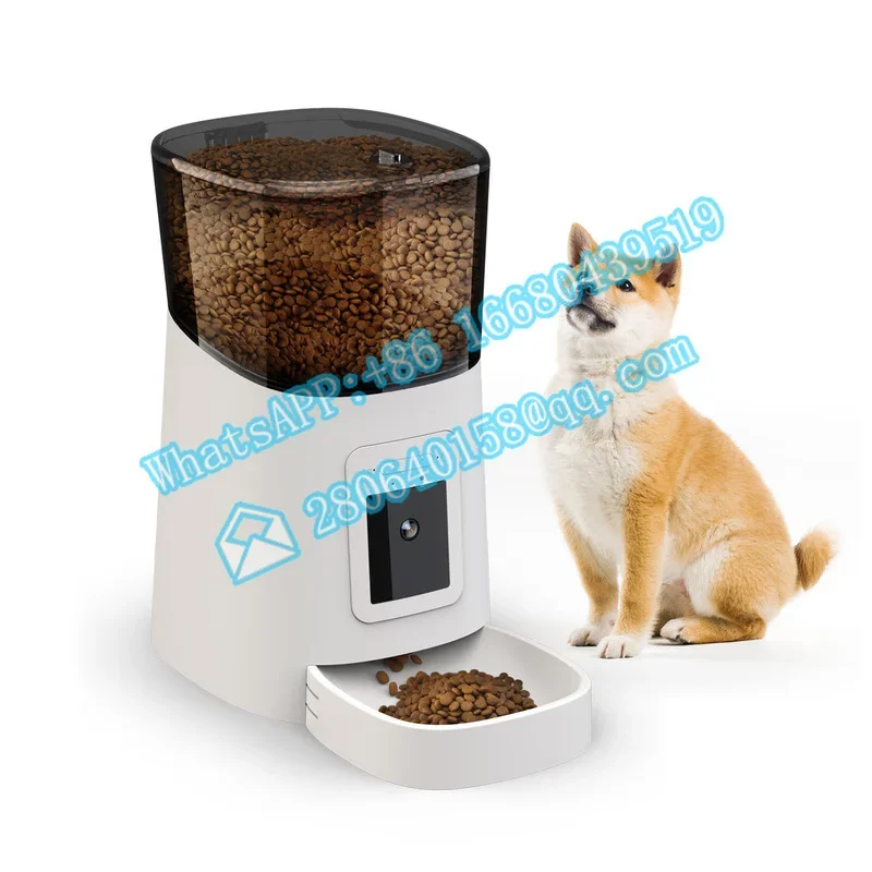 

dog cat smart pet feeder double bowls for wifi automatic