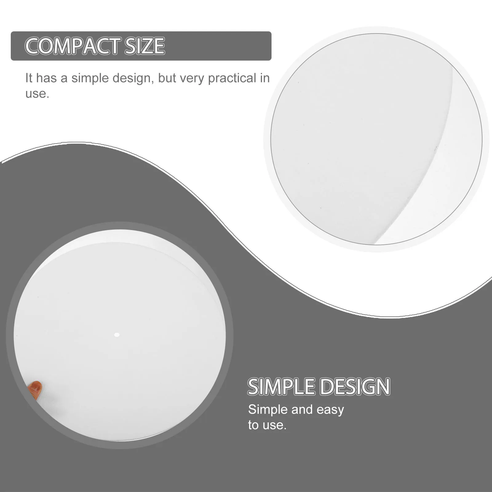 2 Pezzi Tappetini in Feltro per Giradischi di Alta Qualità per Dischi in Vinile Migliorano la Chiarezza del Suono Riducono il Rumore di Sfondo Non Danneggiano