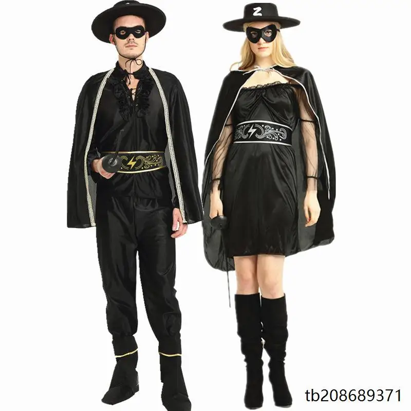 Disfraz de loween para Parejas, Actuación Infantil, Fiesta de Baile, Espectáculo de Maquillaje, Traje de Zorro, Ropa Tradi...