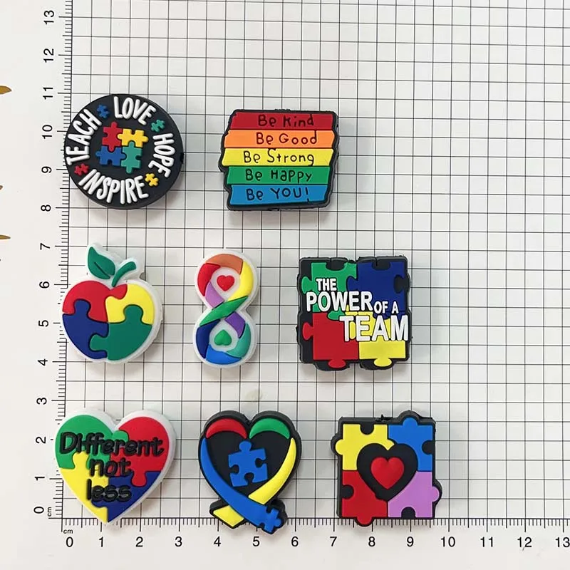 10Pcs Silicone Beads New Autism Focal Beads Jewellery Making DIY Keychain Beaded Pen Bracelets Fashion Jewelry Accessories