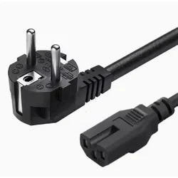 EU Power Supply CableType E Plug IEC 320 C15 European Power Extension Cord For Household Electrical Appliances UPS PDU Servers
