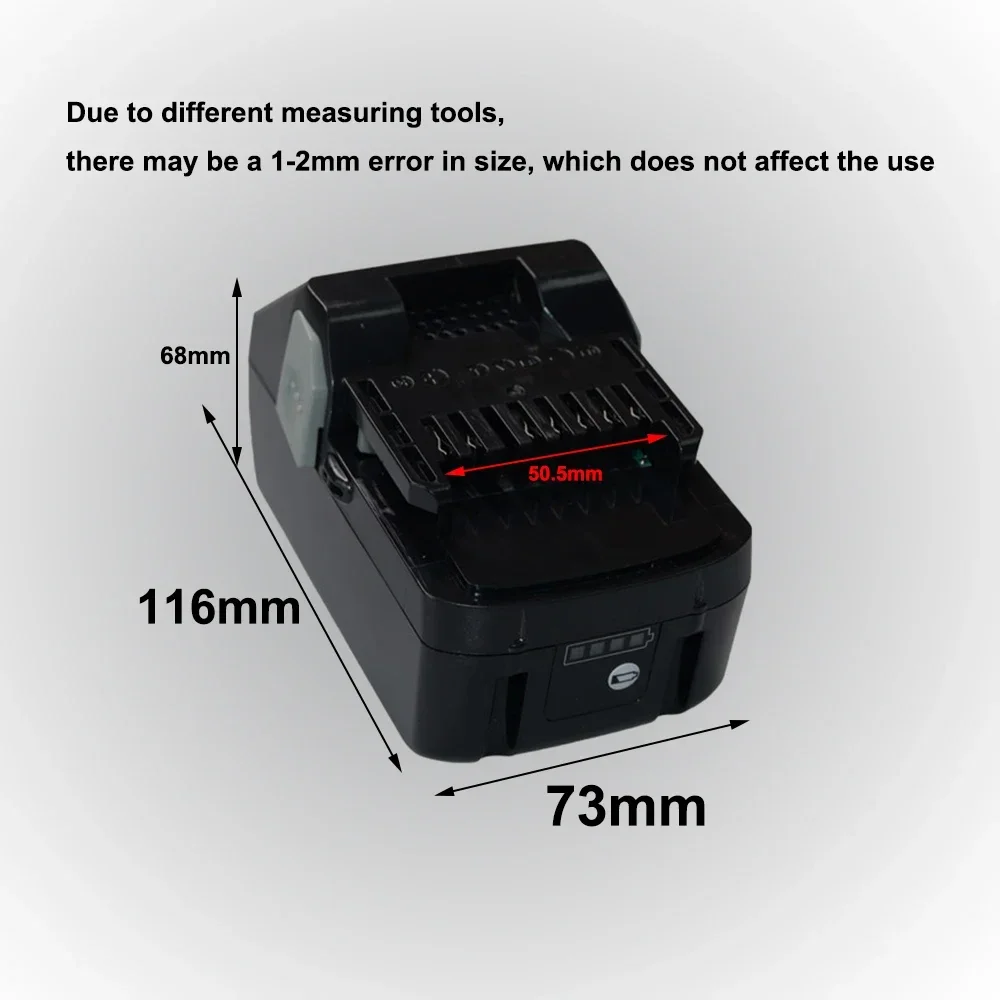 For Hitachi 6.0Ah/8.0Ah 18V Tool Battery  Lithium Replacement Battery for Hitachi Power Tools BSL1830 BSL1840 DSL18DSAL BSL1815X