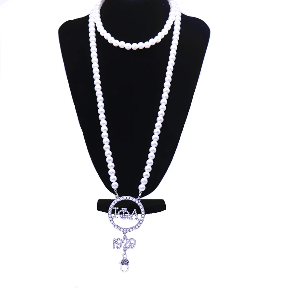 Choker Pearl Lobster Holder Greek 1929 Iota Phi Lambda Lanyard Sorority Necklaces Women Jewelry