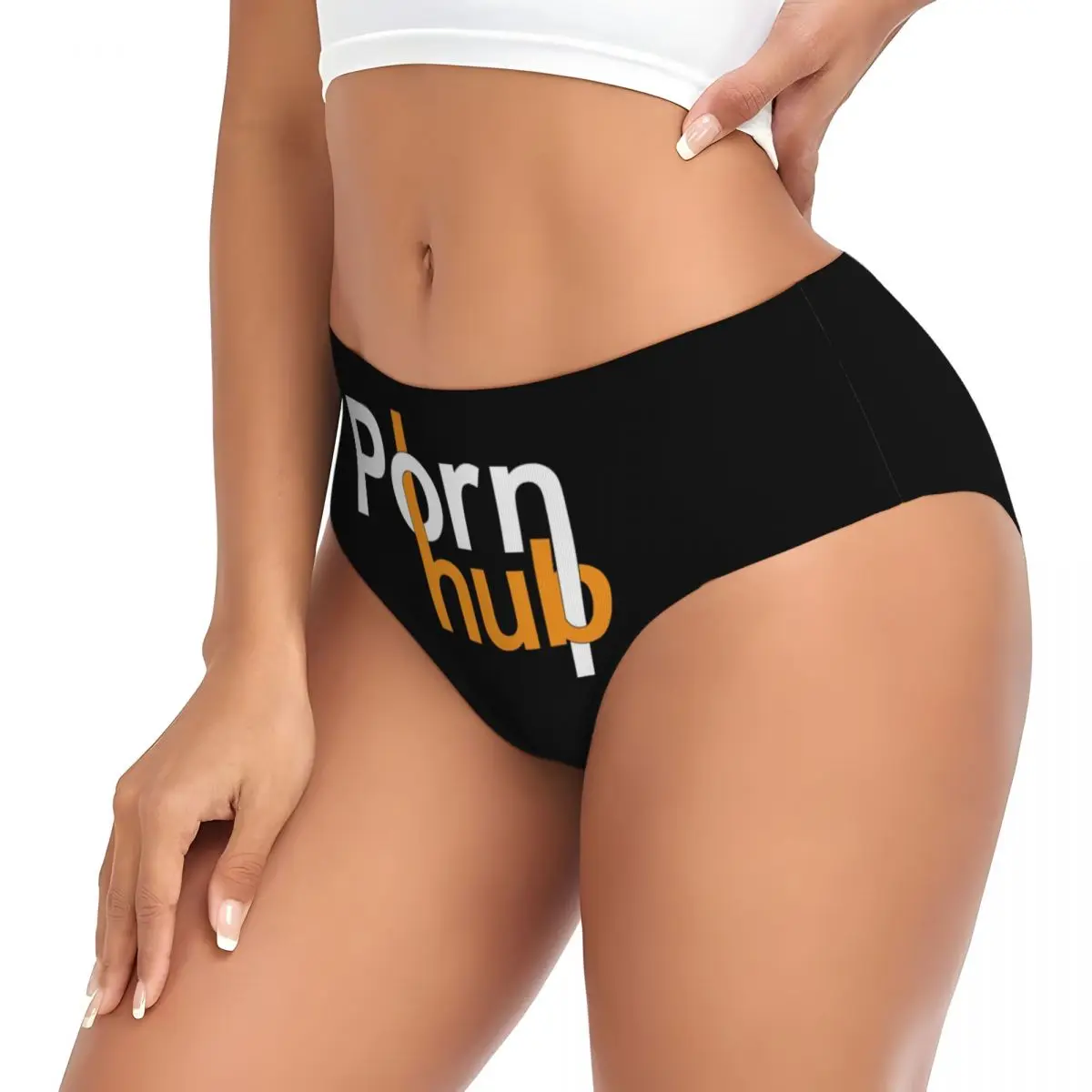 Custom Women Pornhubes Logo Panties Underwear Female Comfort Gift Amuse Briefs Underpants