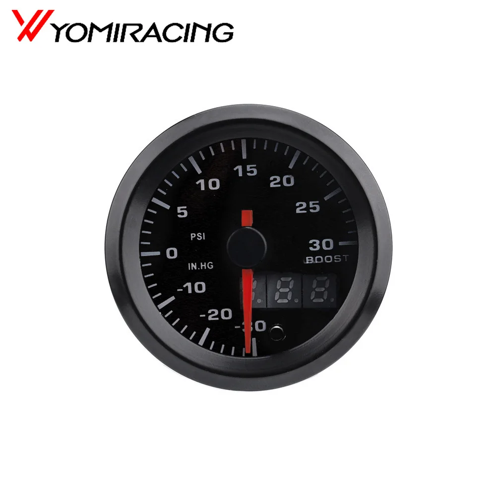 

2" 52mm 7 Colors LED Car Auto PSI Turbo Boost Gauge Meter High Speed Stepper Motor With Sensor Car Meter