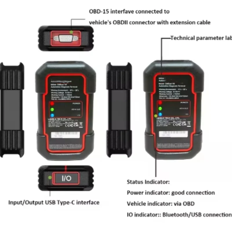 Original Launch DBScar VII Doip CAN FD 4 In 1 Version With 1 Year Software Support CAR EV Motorcycle Immo Haynes Software