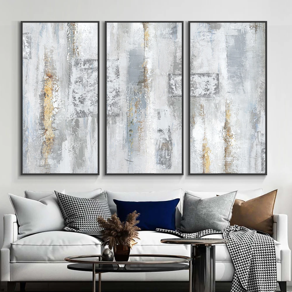 

Abstract Gray Wall Art Picture Poster Nordic Canvas Print Painting Contemporary Landscape Decoration For Home Decor Frameless