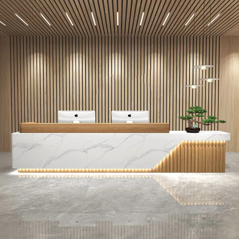 custom.Modern Company Front Desk Reception Desk Dental Hospital Beauty Salon Consultation Service Counter Cashier