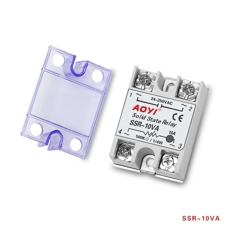 10 قطعة AOYI الصين مصنع SSR سلسلة تتابع الحالة الصلبة SSR-10VA مع شاشة LED