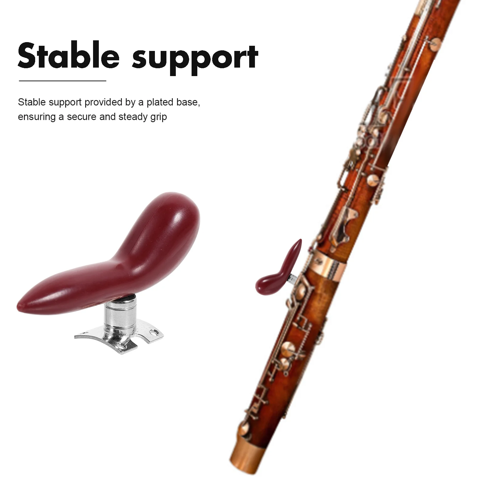 

Bassoon Finger Rest Detachable Design Thumb Hand Holder Bassoon Thumb Pad Comfortable Playing Support Practice Finger Rest