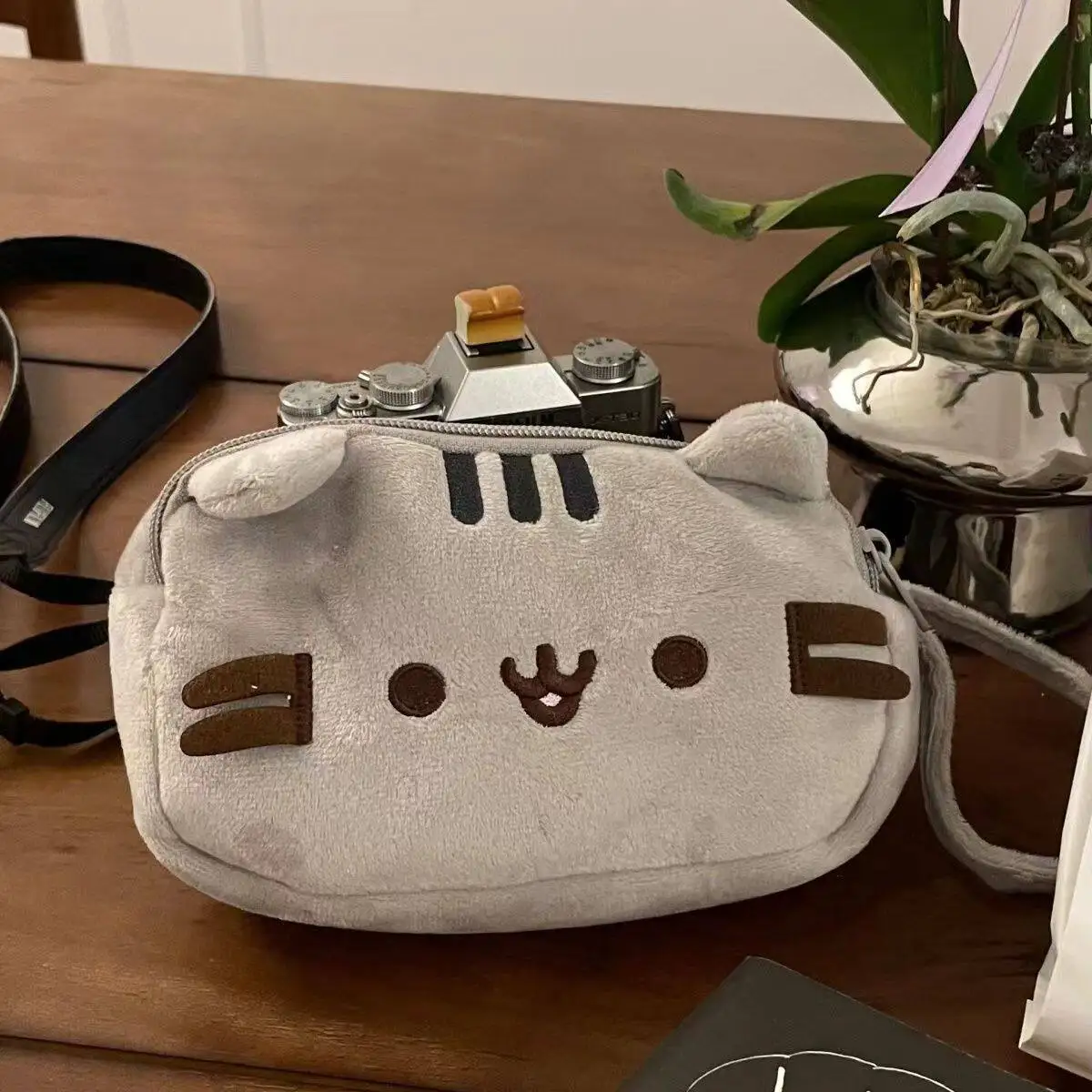 Cute Pusheen Style Cat Cosmetic Pouch Large Capacity Makeup Bag Stationery Pencil Case with for Teens Travel School Studen Gifts view 5