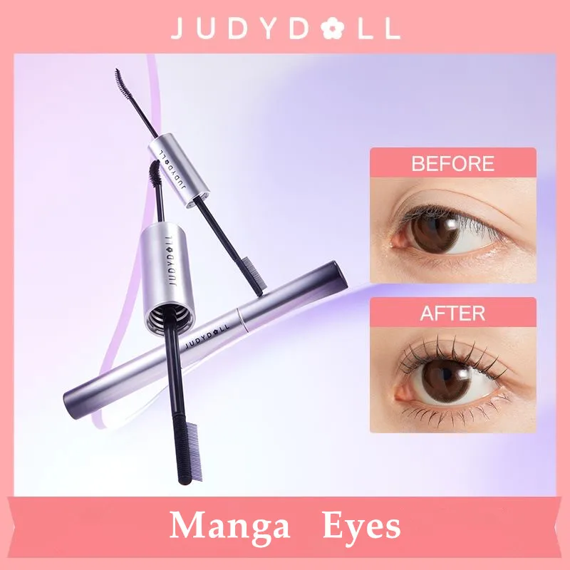 JUDYDOLL Double-Headed Mascara Waterproof Lashes Primer Foundation Cream Lengthening Curling Thick Eyelashes