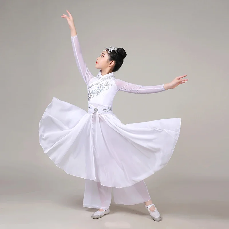 Dach Dance Ethnische Yangko Kleidung Fan Dance Tragen Nationalen Taille Trommel Anzug Leistung Kleidung Chinesischen Stil Hanfu Tanz