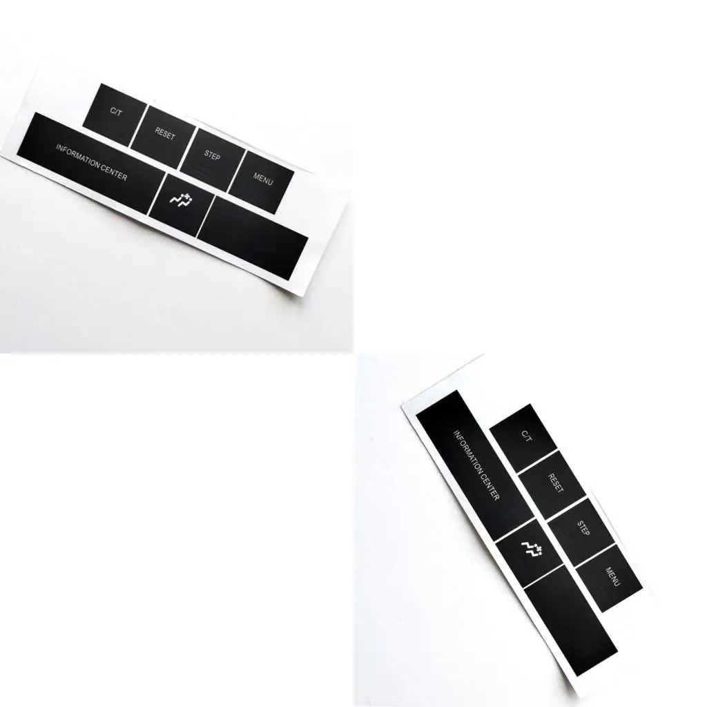 XA6H Scratch Resistant Car Inner Button Stickers Covers Perfectly Fit Central Console