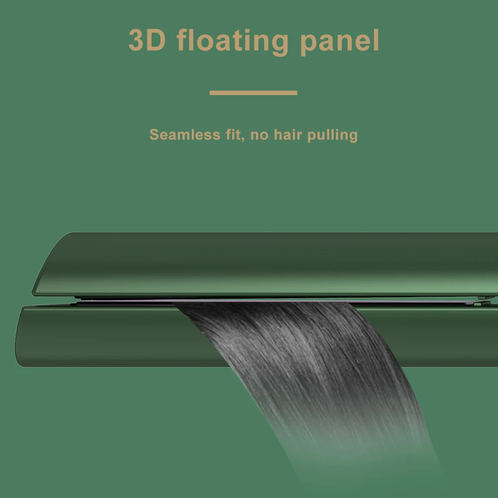 LISAPRO 2-in-1LED выпрямитель для волос с плоским утюгом, выпрямитель и бигуди для всех причесок, 15s быстрый нагрев, подарок для девушек и женщин