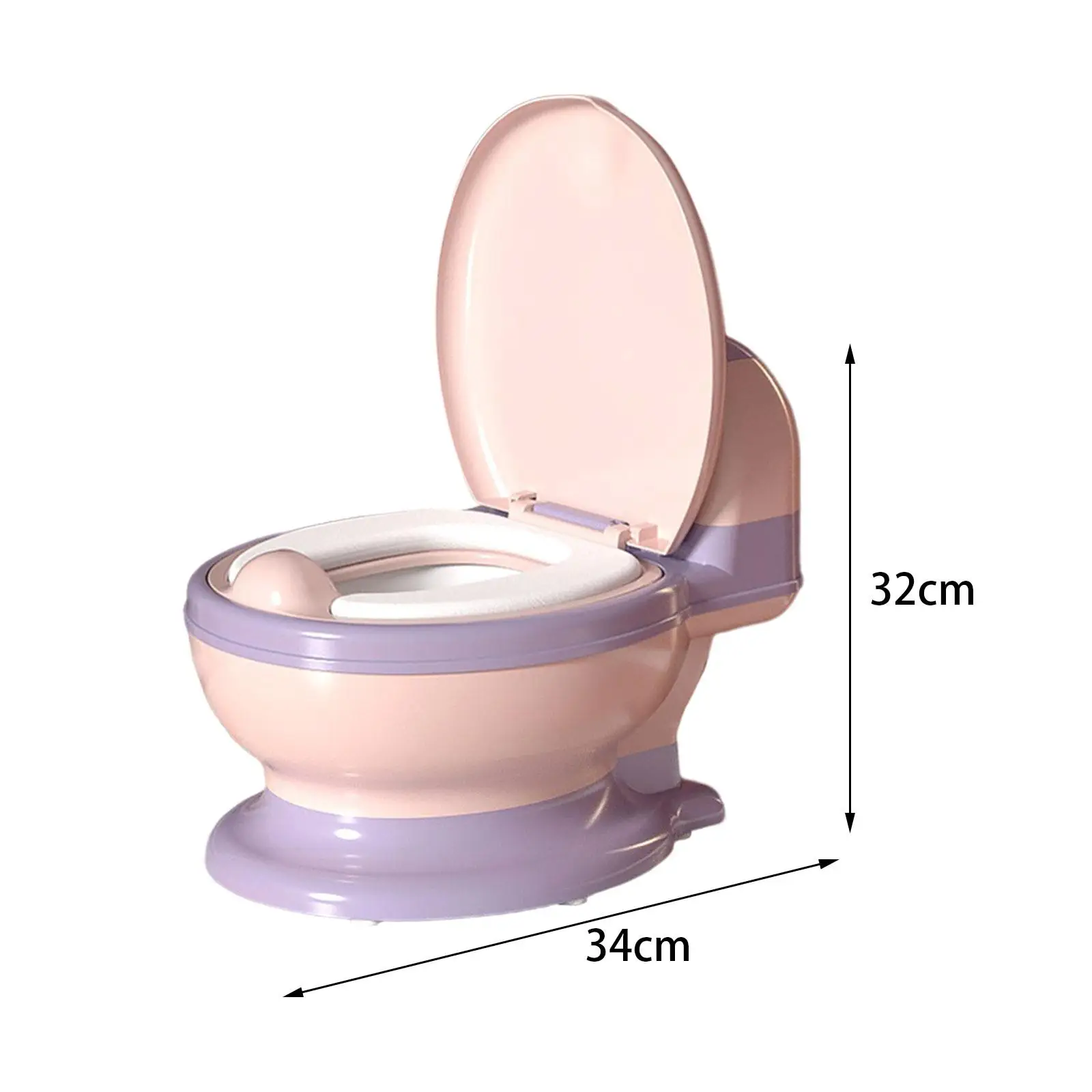 Comfortable infant toilet seat for 0-7 years old for baby girls and