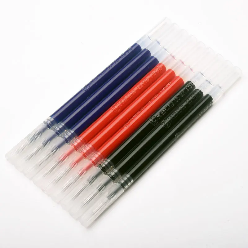 Recharges d'encre pour Gel Kaco Standard asiatique, 10 couleurs/boîte, 0.5mm 110mm, fournitures scolaires et de bureau universelles