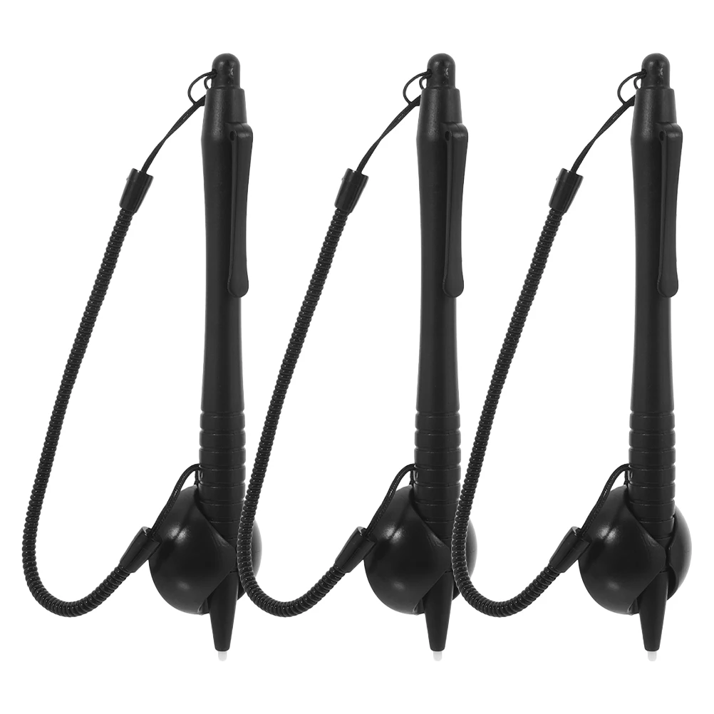 

3 pcs Resistive Screen Stylus High Precision Hard Tip Pen Spring Rope Tablet Handwriting Note-taking Graphic Drawing Long