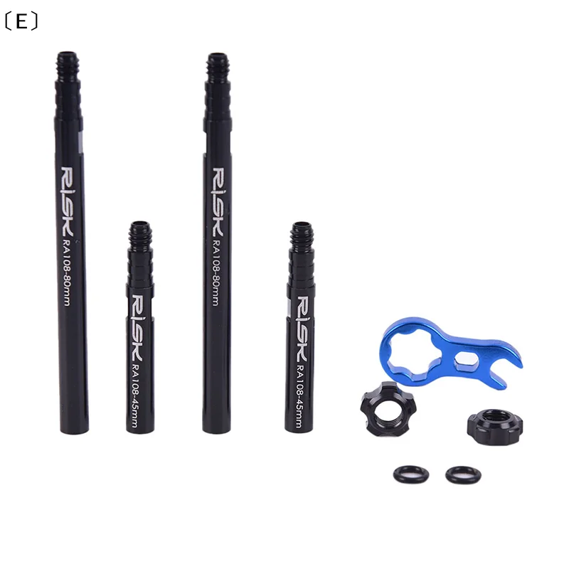 

2 шт. удлинители вентилей Presta для велосипедных камер с ключом для снятия вентиля [Winter5]