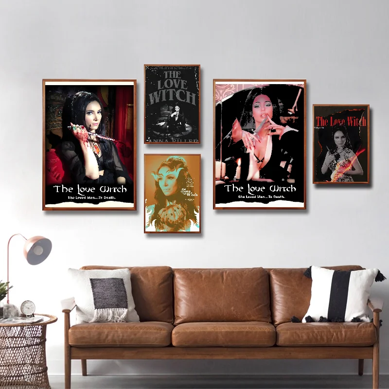 فيلم رعب الحب الساحرة آنا بيلر المشارك ذاتية اللصق الفن ورقة مقاومة للماء ملصق مقهى بار غرفة جدار ديكور