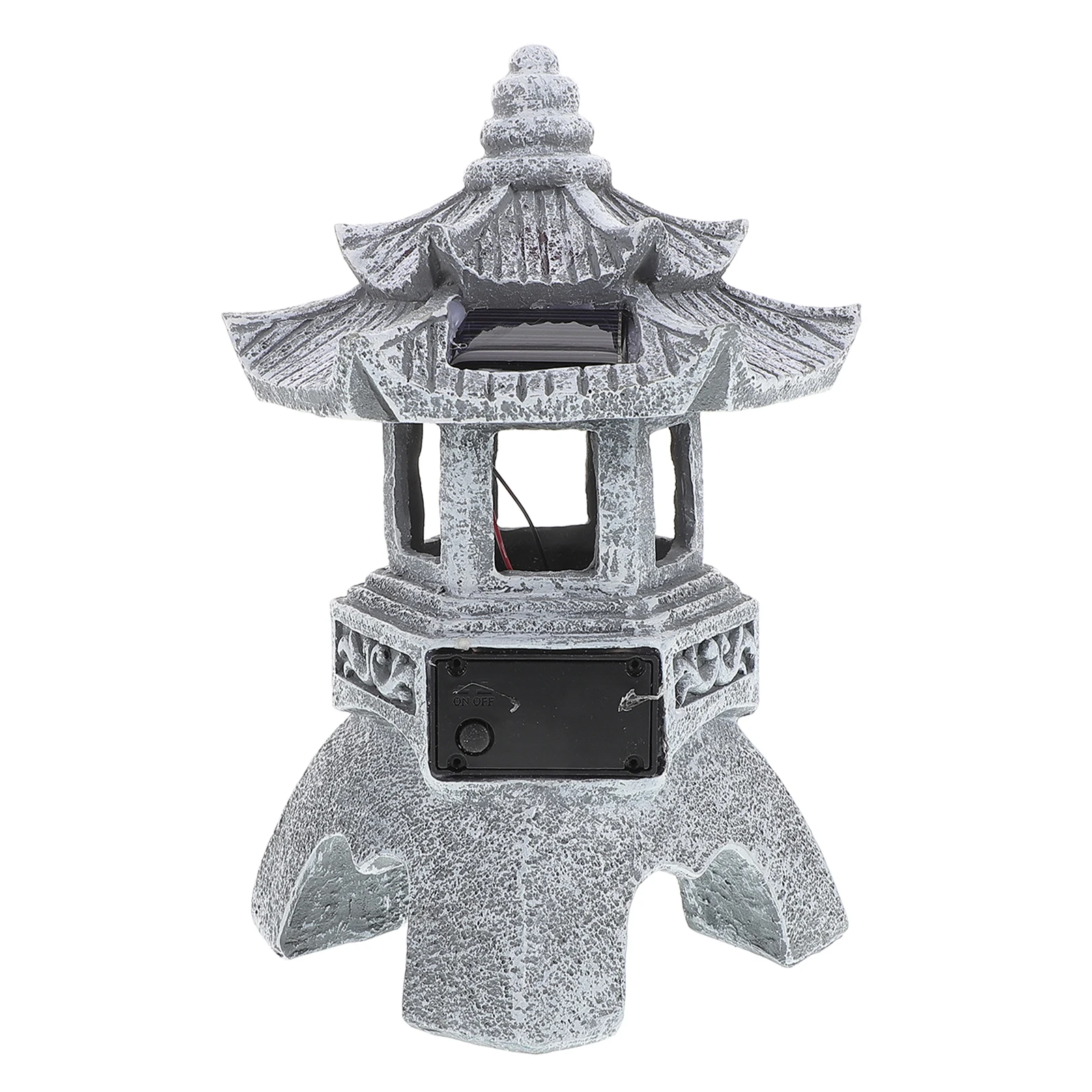 

Resin Garden Decor Outdoor Adornment Durable Design Long Lasting Use Quality Material Solar Court Lantern Outdoor Scene Decor