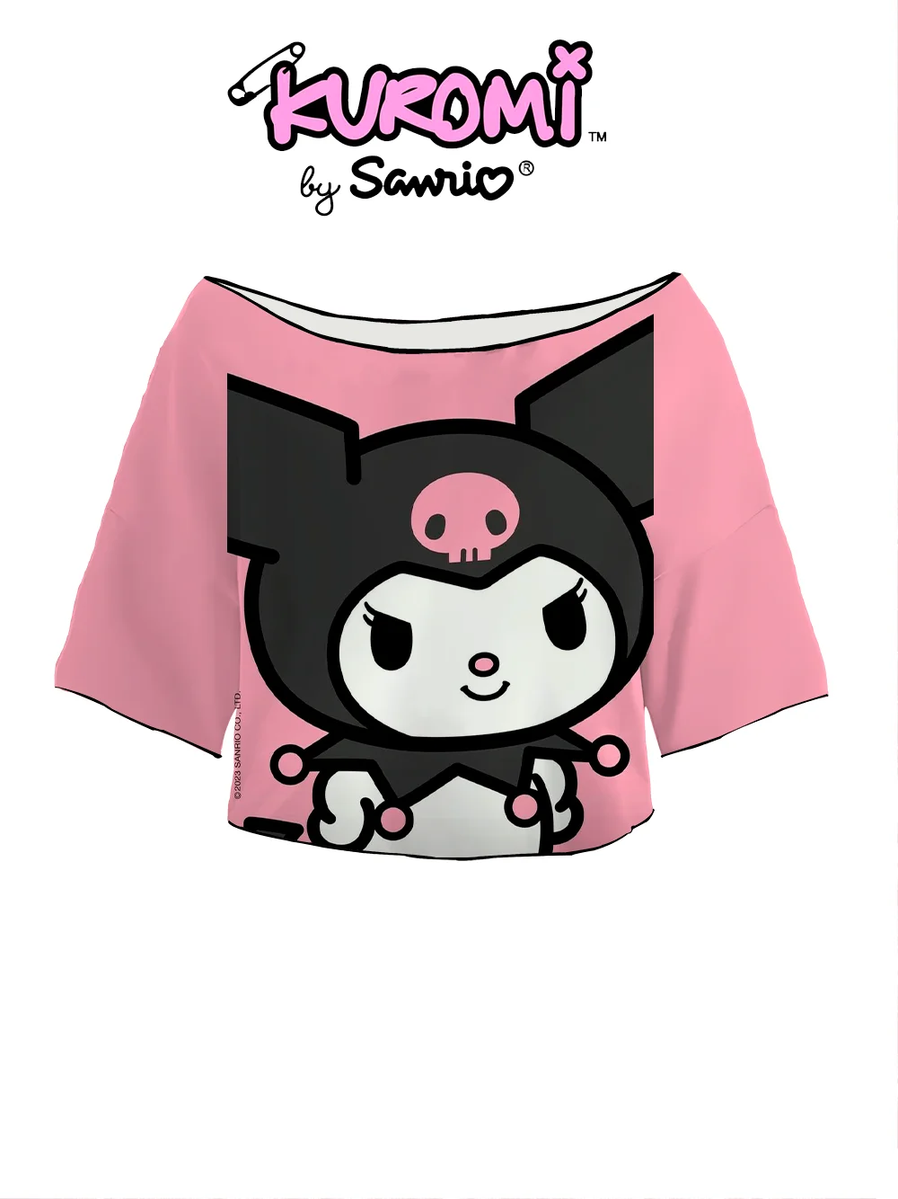 Crop Tops Sexys Kawaii Lettuce Trim Anime Y2k Summer Clothes Women 2024 Short Sleeve Kuromi T-shirt T-shirts Kpop Woman Clothing