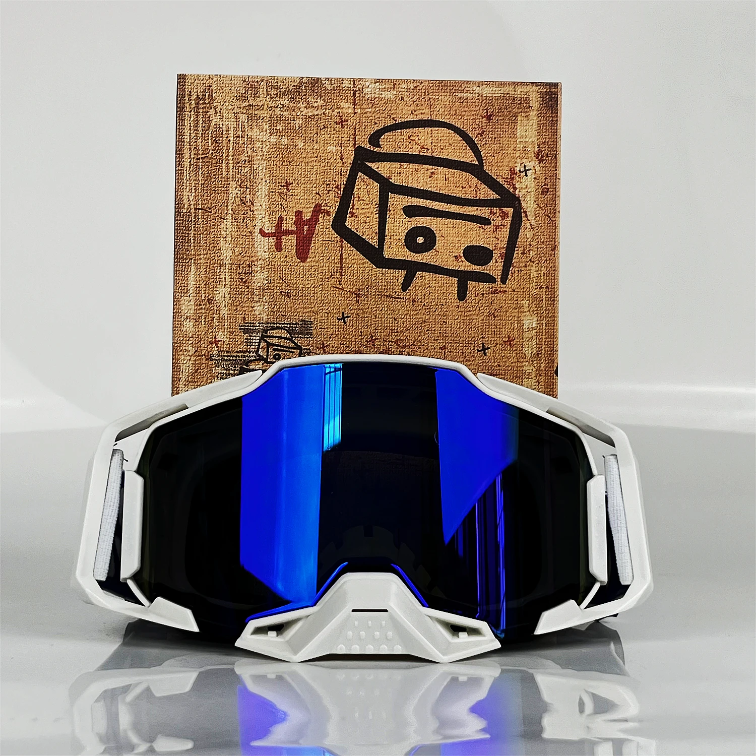 Motorcycle Goggles Dirt Bike Accessories Riding UV400 Men Motorcycle Glasses Cycling For Motocycles Mountain BikesBicycles MX AT image 6