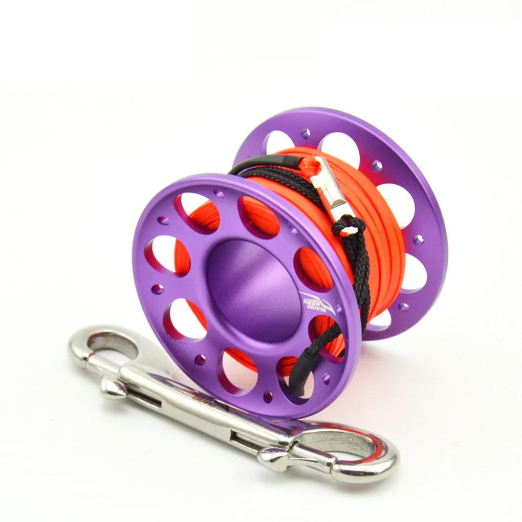

Keep Diving Spool Reel Polyester Rope Reels Accessories Purple 15m