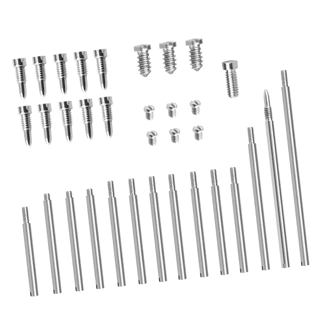 Metal Clarinet Fitting Repair Screws Components Kit Silver DIY Replacement Parts for Clarinet Woodwind Musical Instrument