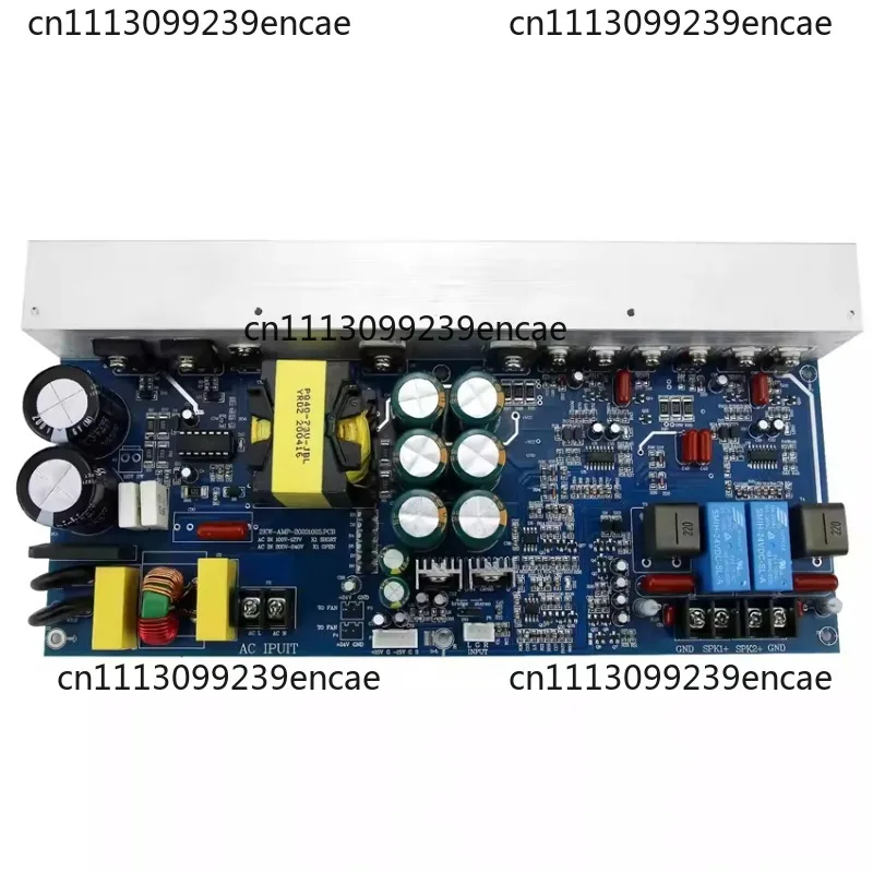 Stereo 500W + 500W bridged mono 1KW power amplifier board with switching power supply integrated board