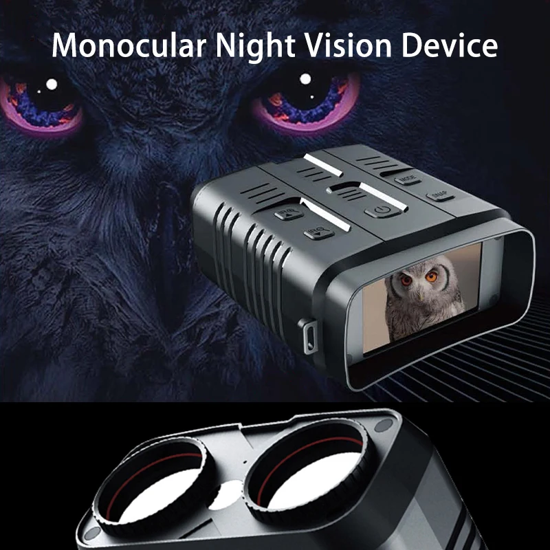 

R19 binocular infrared night vision device 1080P HD 5X digital zoom 3W infrared night vision recorder for hunting and camping