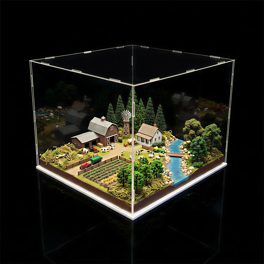 Detachable Transparent Acrylic Storage Box, Used To Put Lego, Shoes, Cosmetics, Doll Toys, Jewelry Display, Dust-Proof Stackable