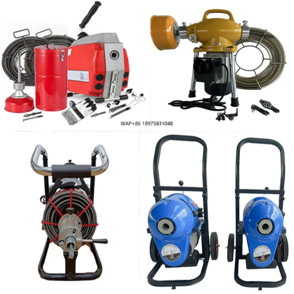 

Highstrength Density Solid Cable Electric 20m Outdoor Stage Sewer Pipe Snake Auger Cleaner Drain Cleaning Equipment Tool Machine