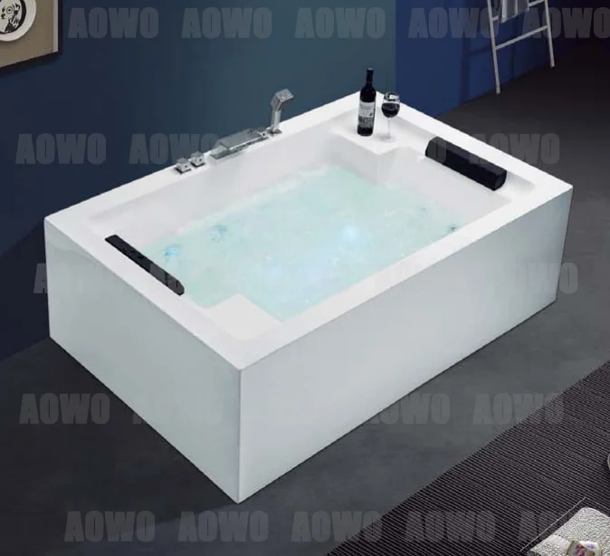 

AOWO 710 Big Bathtub Indoor Design Couple Hydromassage Whirlpool Spa Yacuzzi Bathtub With Hammam Vapeur Marocain