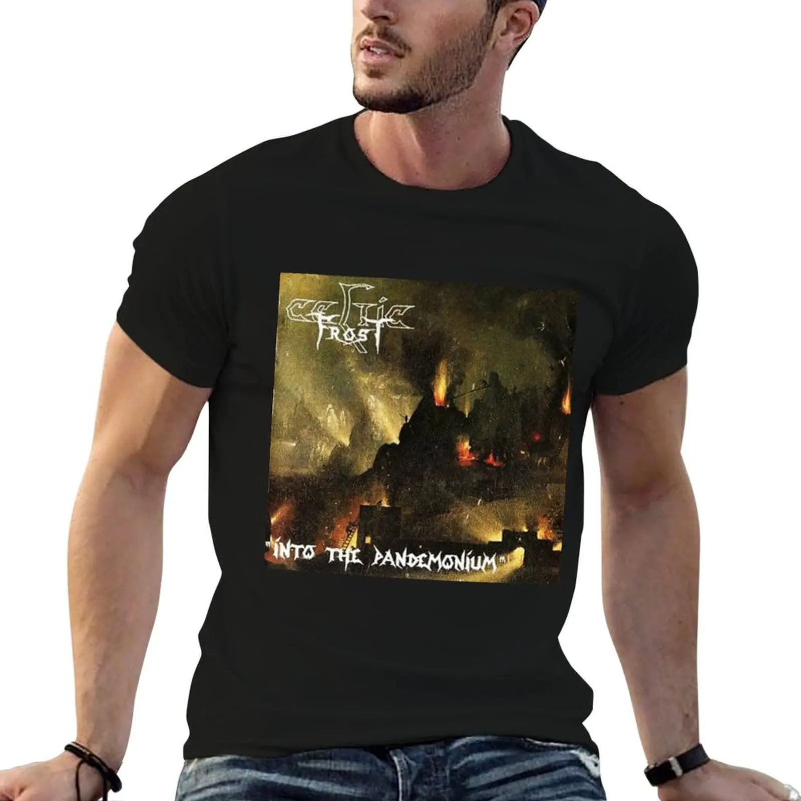 02-PROFESIONAL-ROCK T-Shirt Plus Size Loose Short Sleeve Top