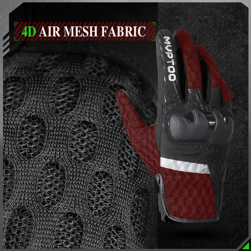 Gants de sport à écran tactile en maille respirante, protection anti-aldes, randonnée en plein air, chasse, tir, doigt complet