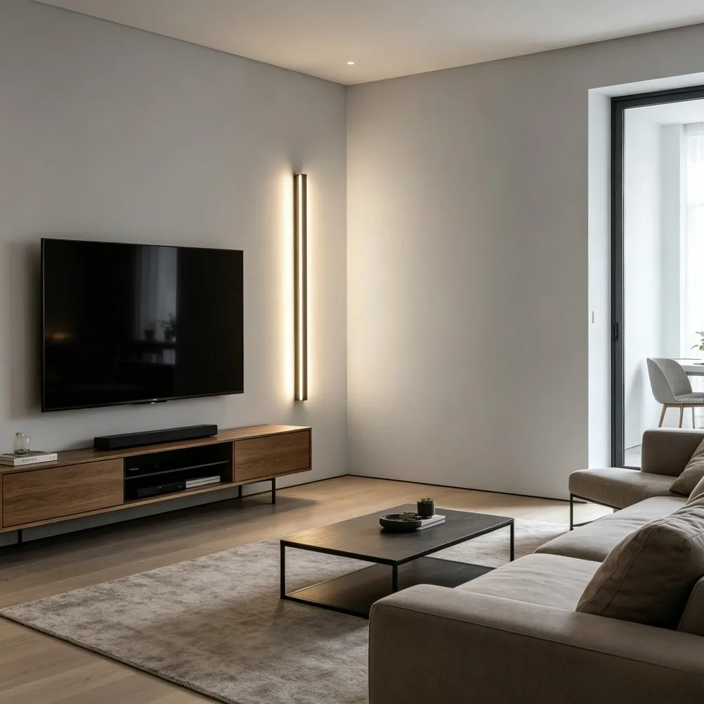 Minimalist Long Wall Lamp Modern Simple One Word Living Room Staircase Creative Background Wall Line Bedroom Bedside Light