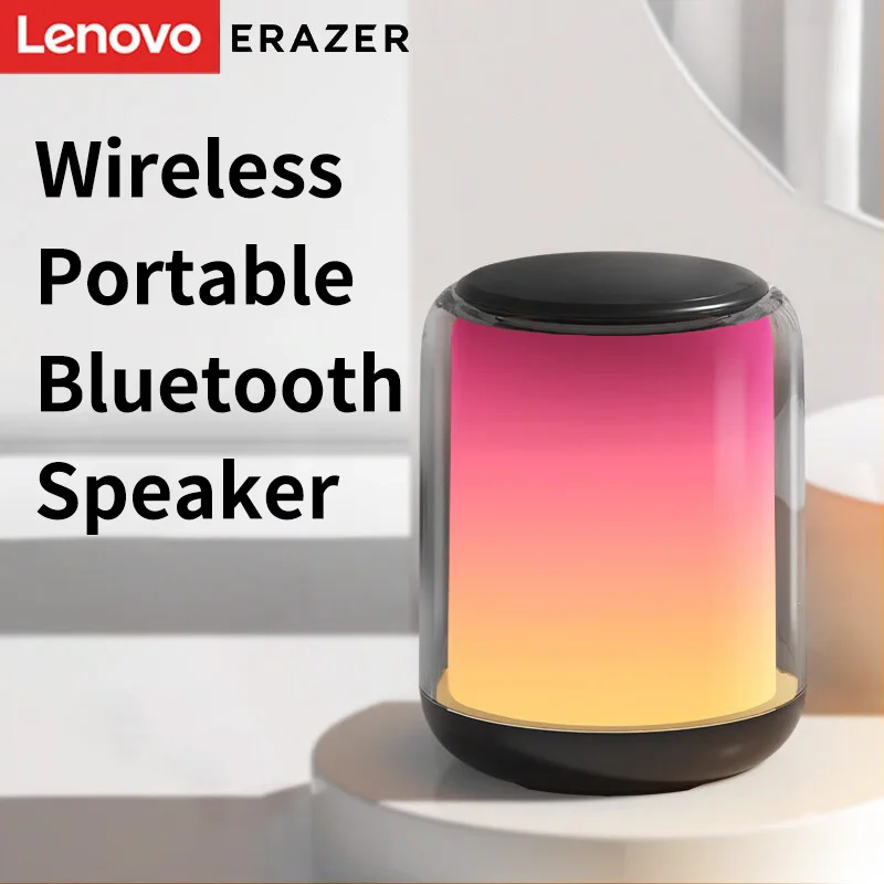 Lenovo-Erazer Wireless Portable Bluetooth Speaker, Subwoofer Outdoor Home Desktop Phone, Jogador de alto volume, Presente Cor, Carro