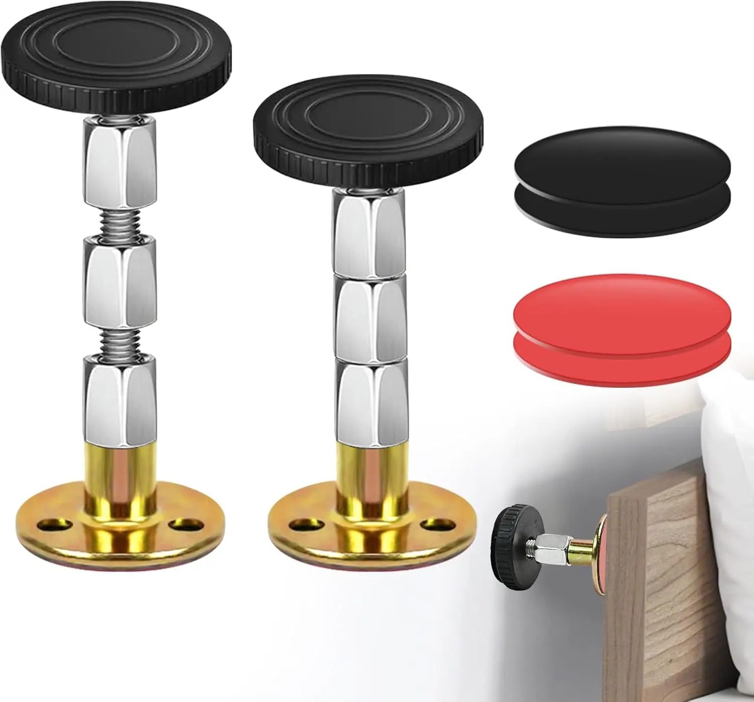 2pcs Adjustable Headboard Stopper- Bed Stoppers