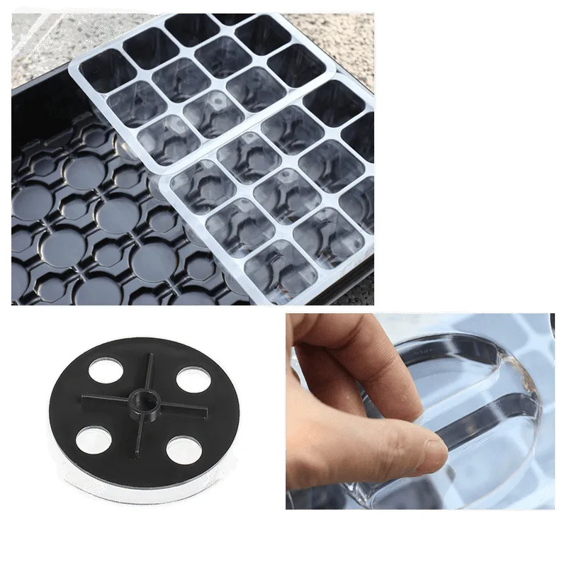 Seedling Pot,Seedling Germination,Seeder,LED Growth Light,Tray Box withTimer, AdjustableVentilation and Humidity