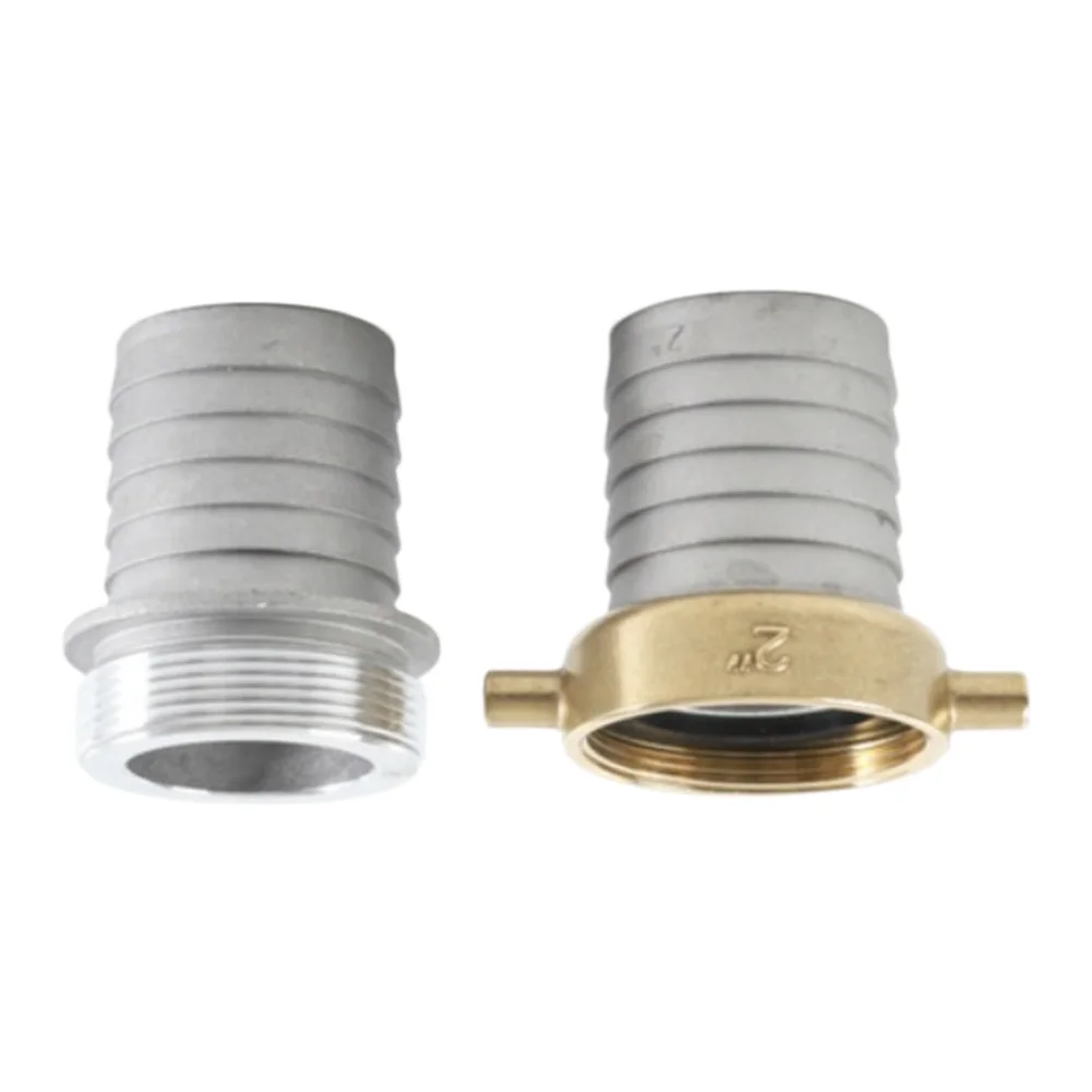3 Inch Rotating Nut Accessory Set Aluminum Construction with Brass Swivel Nut for Durable Connection in Fluid Handling Systems